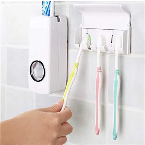 0174 Toothpaste Dispenser & Tooth Brush Holder