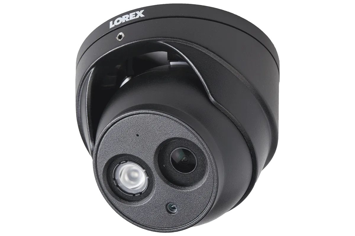 8-Channel 4K Nocturnal IP NVR System with Two 4K Metal Dome Cameras Featuring Audio and Two 4K Metal Dome Cameras Featuring 4x Optical Zoom