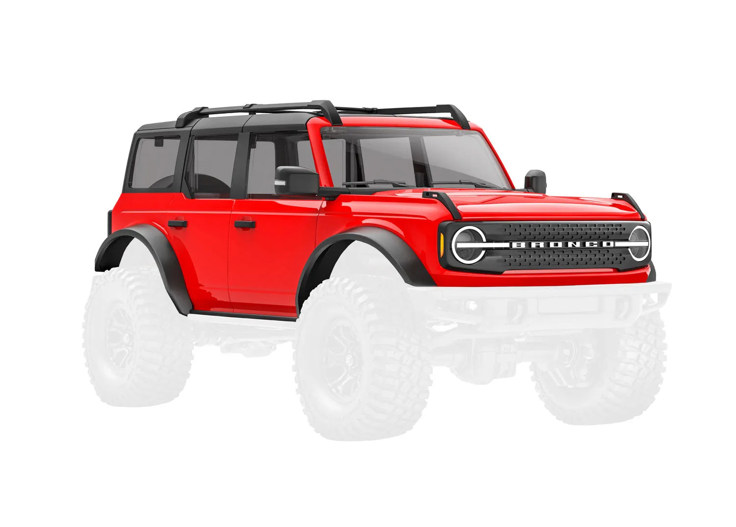 9711-RED Body, Ford Bronco, complete, red