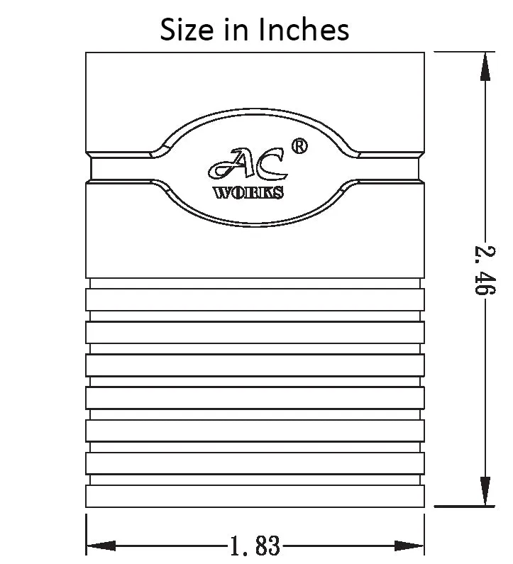 AC WORKS® [ADL1420L1430] 20A 4-Prong 125/250V L14-20P Plug to L14-30R 30A 4-Prong 125/250V Connector with cCSAus Approval