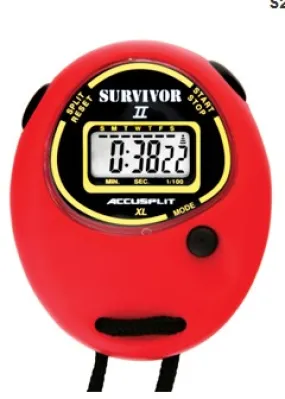 Accusplit Survivor II Stopwatch with Red Case