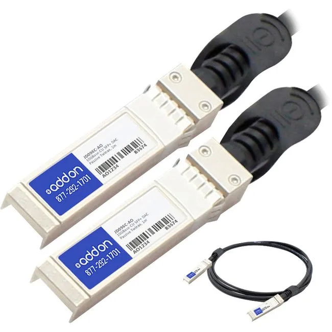 Addon Hp Jd096C Compatible Taa Compliant 10Gbase-Cu Sfp  To Sfp  Direct Attach Cable (Passive Twinax, 1M)