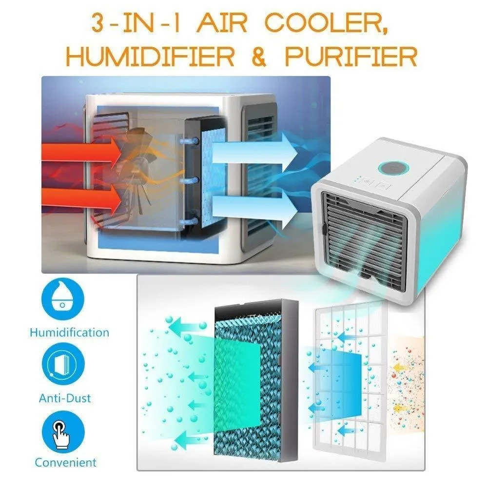 Air Conditioner Humidifier Mini Portable Air Cooler Fan