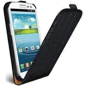 AMZER Vertical Leather Flip Case for Samsung-Samsung Case