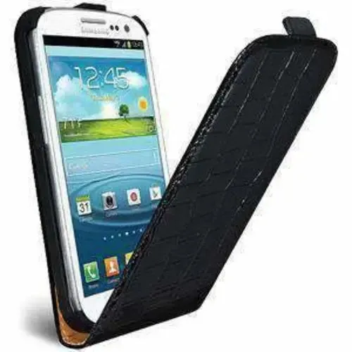 AMZER Vertical Leather Flip Case for Samsung-Samsung Case