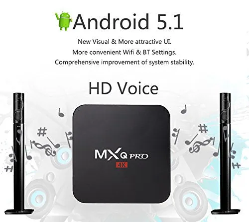 Android TV Box MXQ PRO Quad Core 64bits 4K Miracast Smart TV Box Android Streaming Device