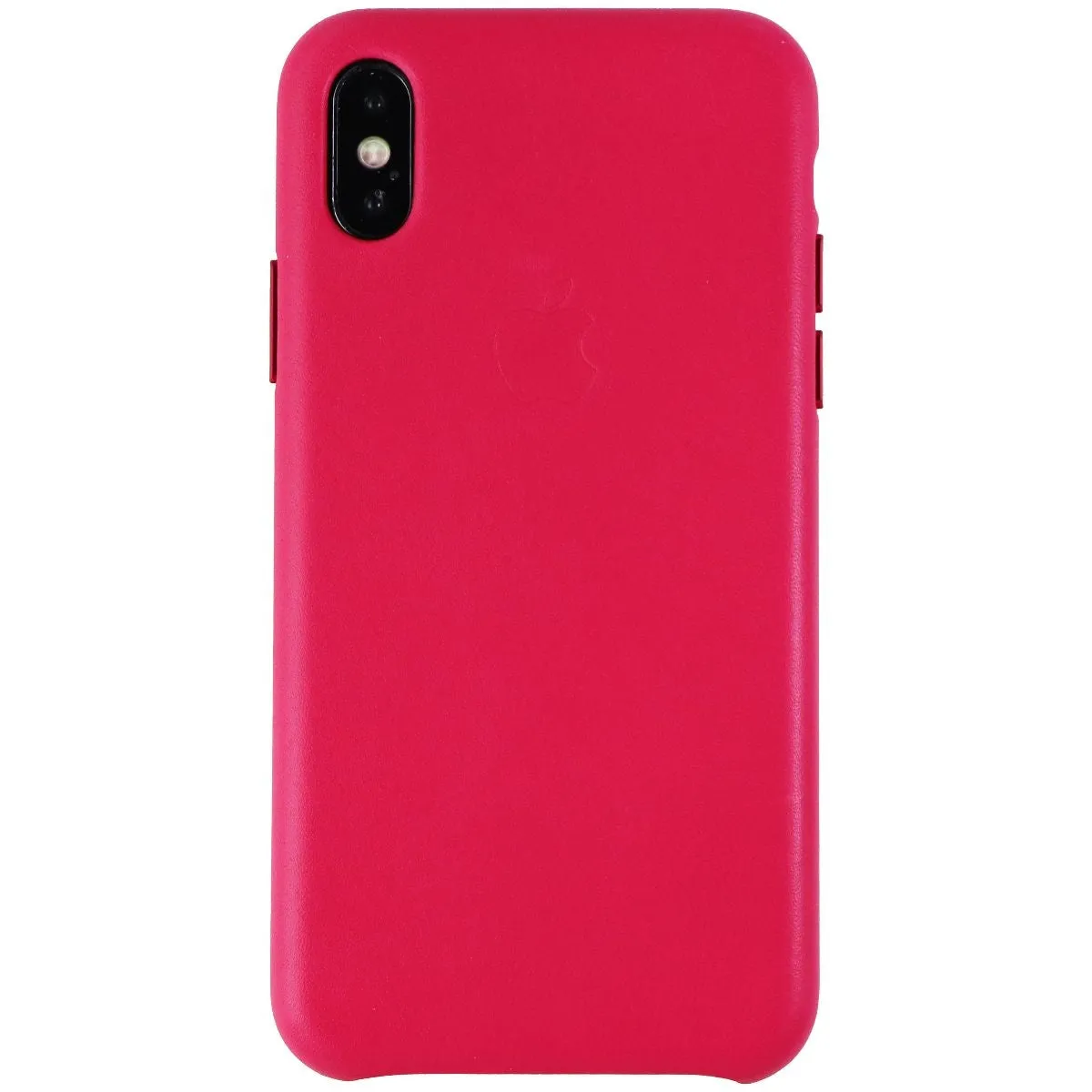 Apple Official Leather Case for Apple iPhone X Smartphones - Pink Fuchsia