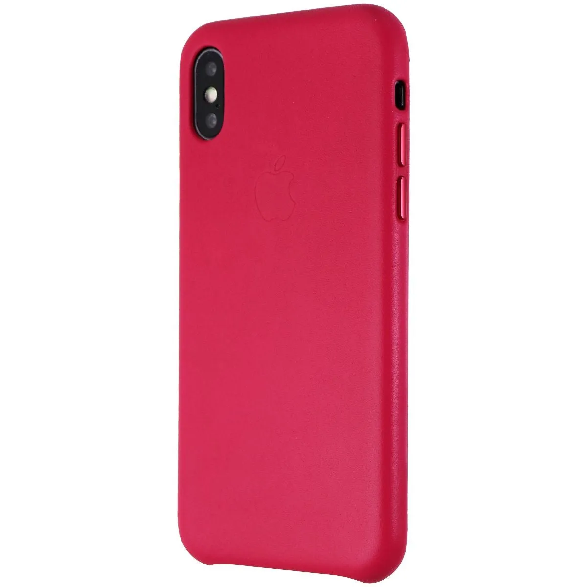 Apple Official Leather Case for Apple iPhone X Smartphones - Pink Fuchsia