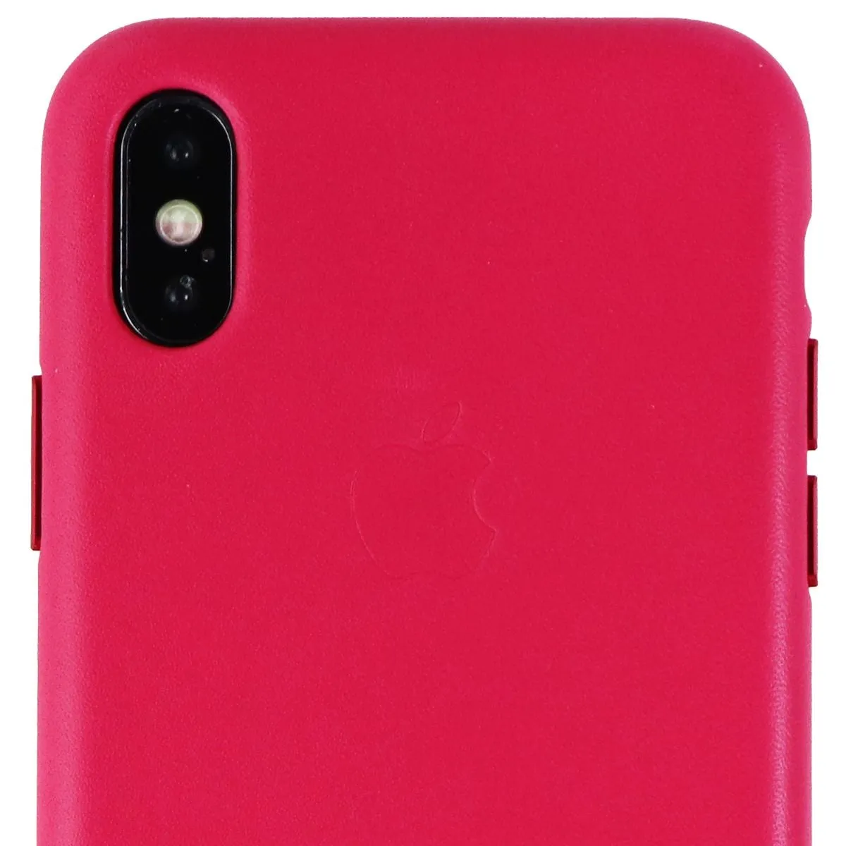 Apple Official Leather Case for Apple iPhone X Smartphones - Pink Fuchsia