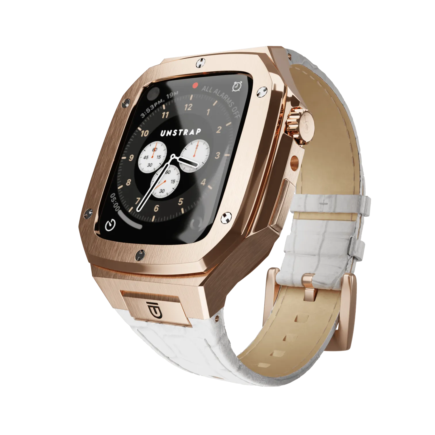 Apple Watch Case Rose Gold White ML - Leather