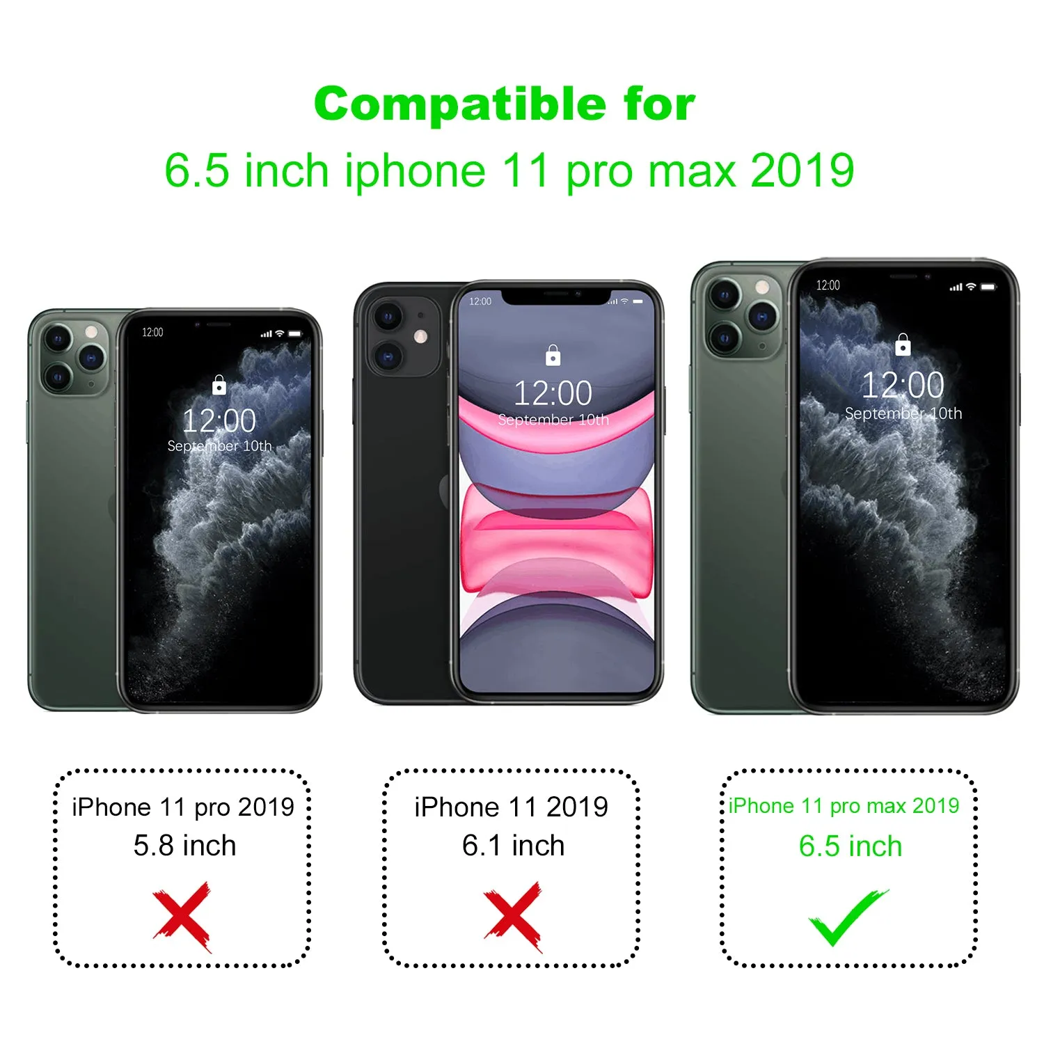 Arae Case for iPhone 11 Pro Max PU Leather Wallet Case with Card Pockets Back Flip Cover for iPhone 11 pro max 2019