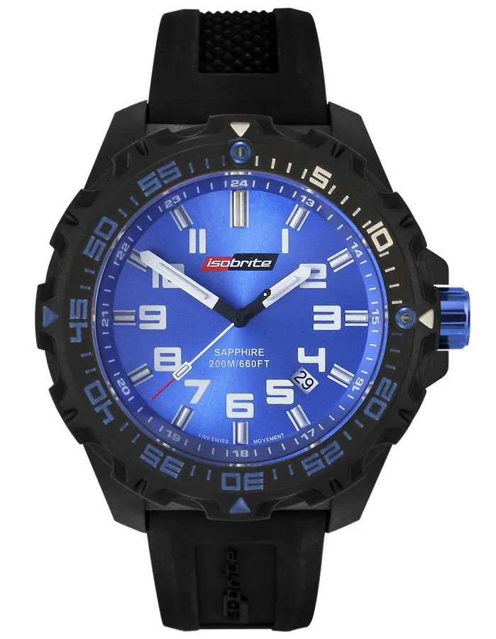 ArmourLite IsoBrite Valor Series - Blue Dial & T100 Tritium - Silicone Strap