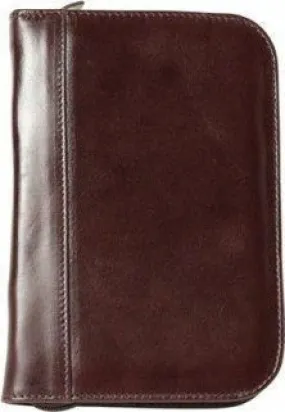 Aston Leather Collector's 10 Pen Case Brown