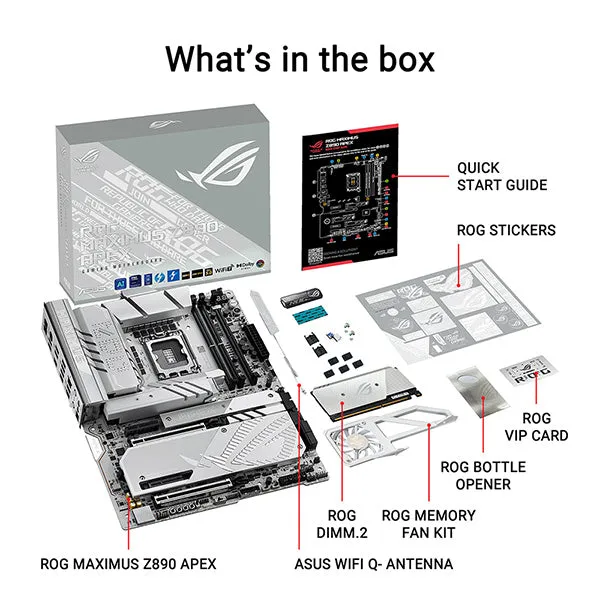 ASUS ROG MAXIMUS Z890 APEX DDR5,LGA 1851 ATX Motherboard