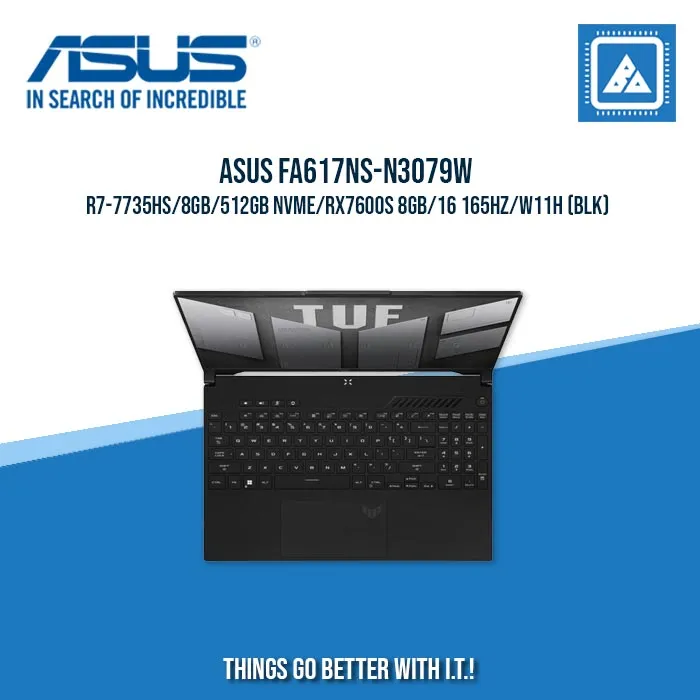 ASUS TUF GAMING FA617NS-N3079W R7-7735HS/8GB/512GB NVME/RX7600S 8GB | BEST FOR GAMING AND AUTOCAD LAPTOP