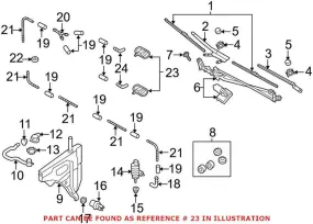 Audi Windshield Washer Nozzle – Front Passenger Side 4M0955988