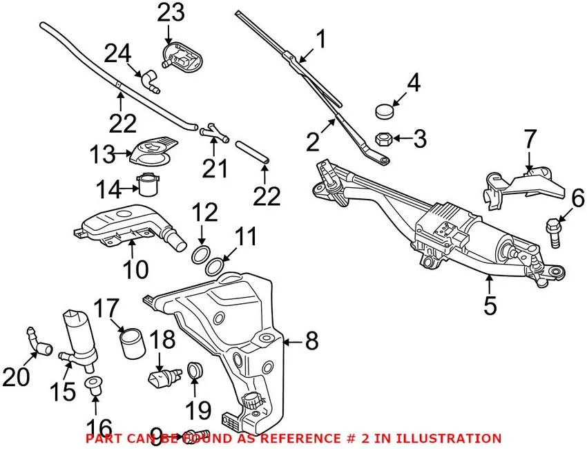 Audi Windshield Wiper Arm – Driver Side 8R1955407B1P9