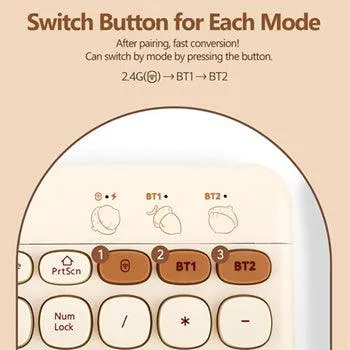 ★Authentic★Disney CHiP and DALE Wireless Keyboard/ 3in1 Multi Pairing/Multi Connection/Slim Design