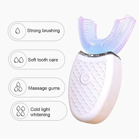 Automatic Teeth Whitening At Home Waterproof Teeth Whitening Machine Led Light USB Charge