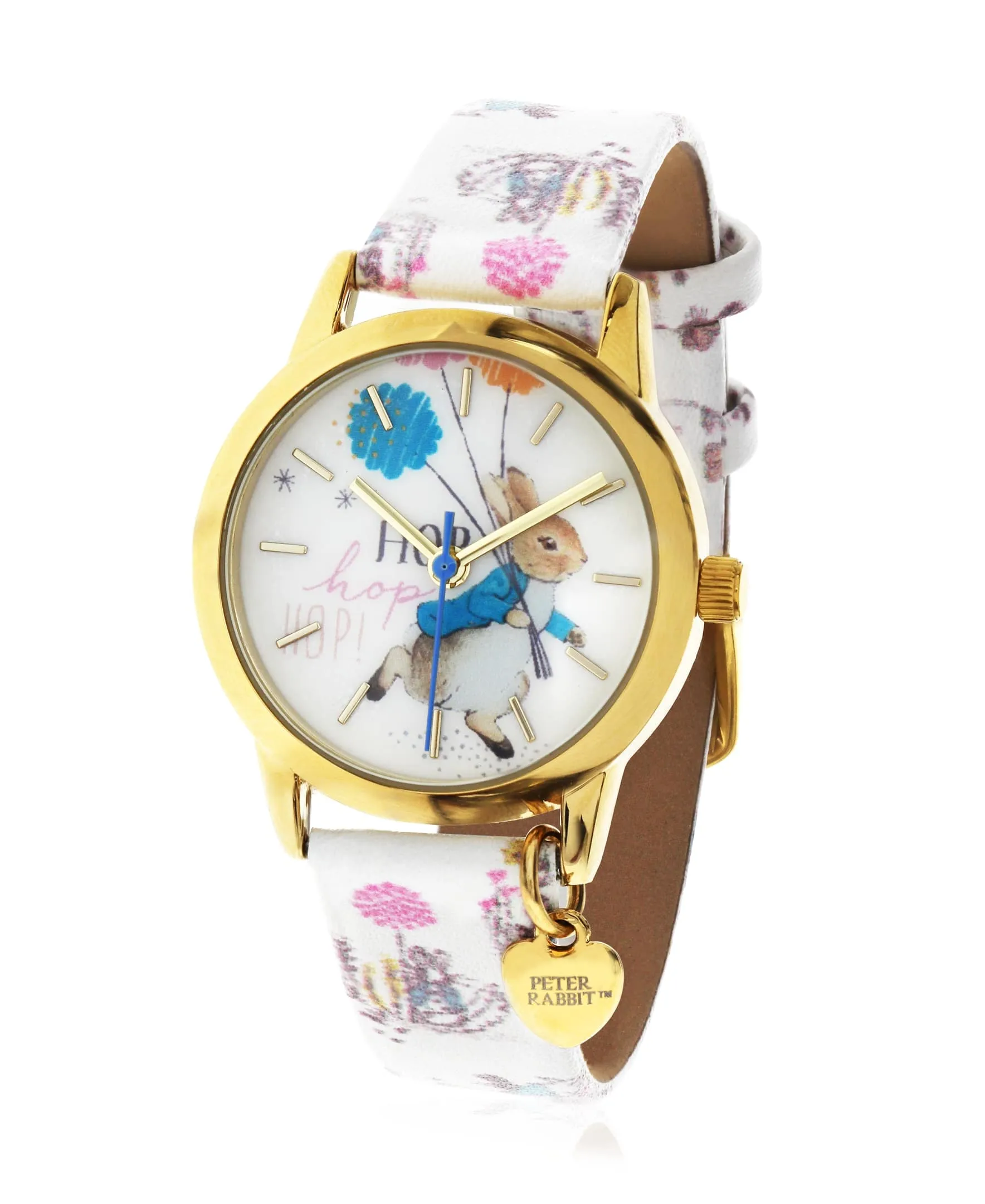 Beatrix Potter Children's Peter Rabbit Steel and Printed Leather Watch