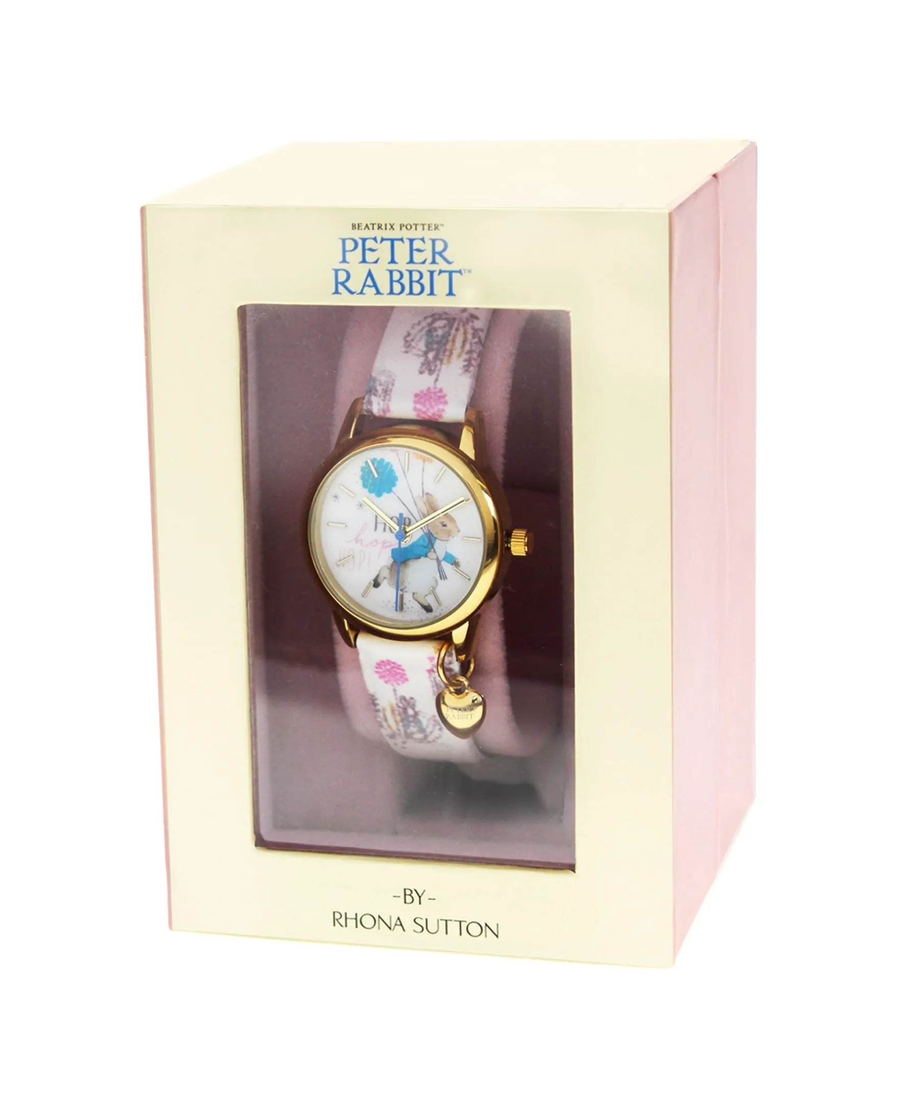 Beatrix Potter Children's Peter Rabbit Steel and Printed Leather Watch