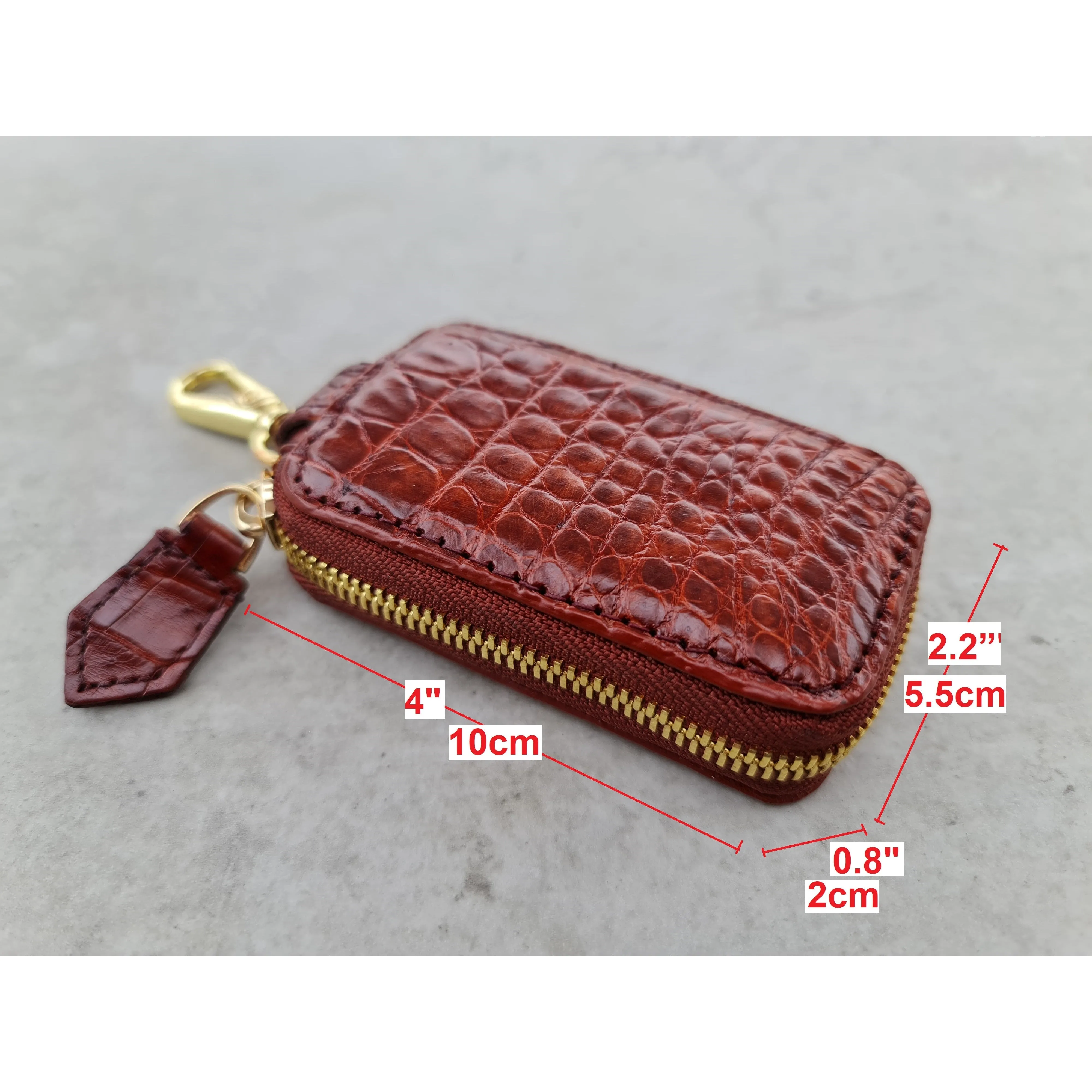 Best Car Key Case Cover Crocodile Leather | Smart Remote Key FOB Blocker Holder Alligator Leather Handmade