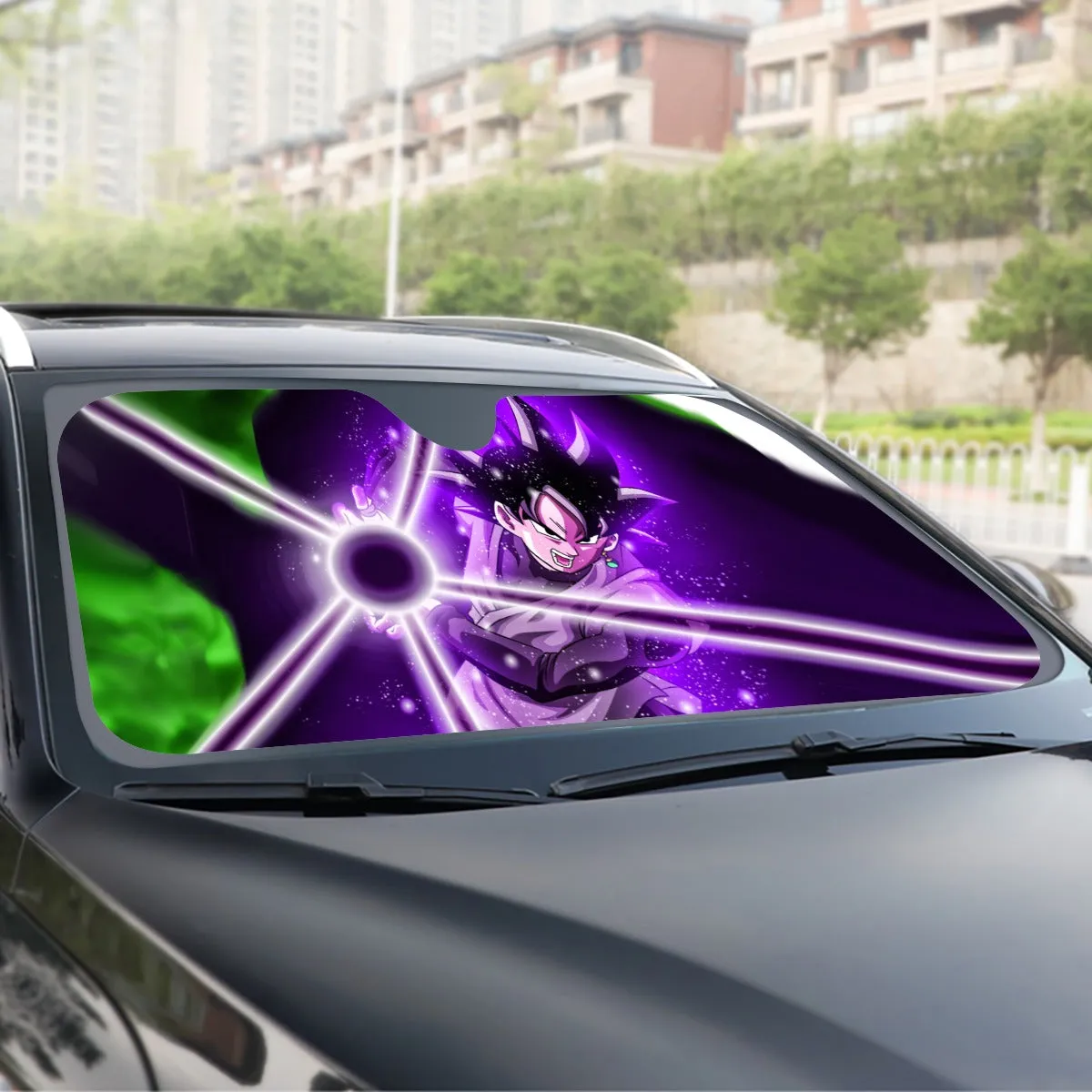 Black Goku Performs Black Power Ball attack  Dragon Ball Super Windshield Sunshade