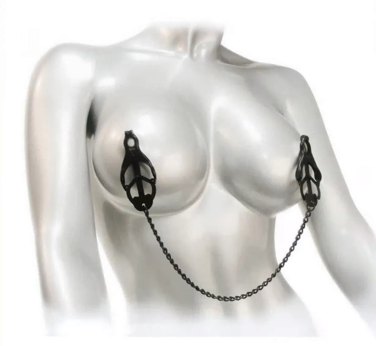 Black Japanese Nipple Clamps