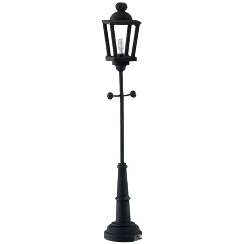 Black Yard Lamp, LED Battery Powered