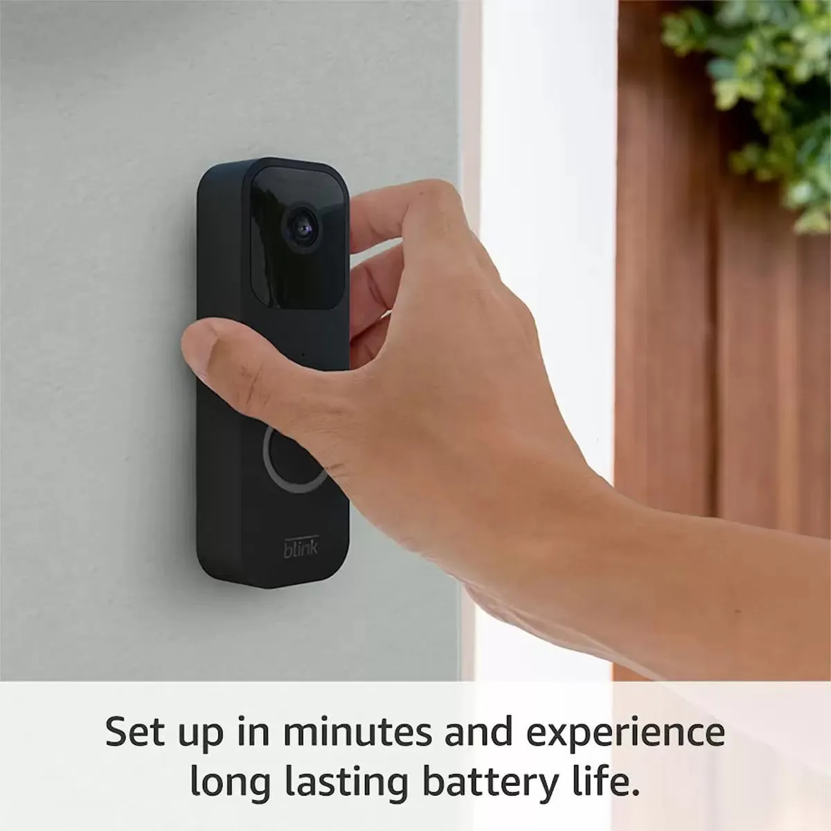 Blink Video Doorbell & Sync Module in Black   Blink Mini 2 Cam in Black