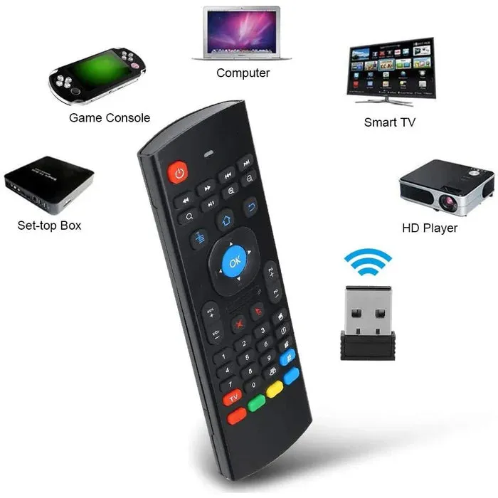 Bluetooth Remote Air Fly Mouse, 2.4G Wireless Remote Control Wireless Keyboard