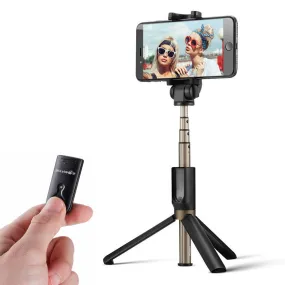 Bluetooth Tripod Selfie Stick for 3.5 to 6 inch Screen with 360 Rotation