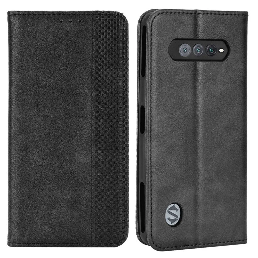 Bofink Vintage Xiaomi Black Shark 5 RS leather case - Black