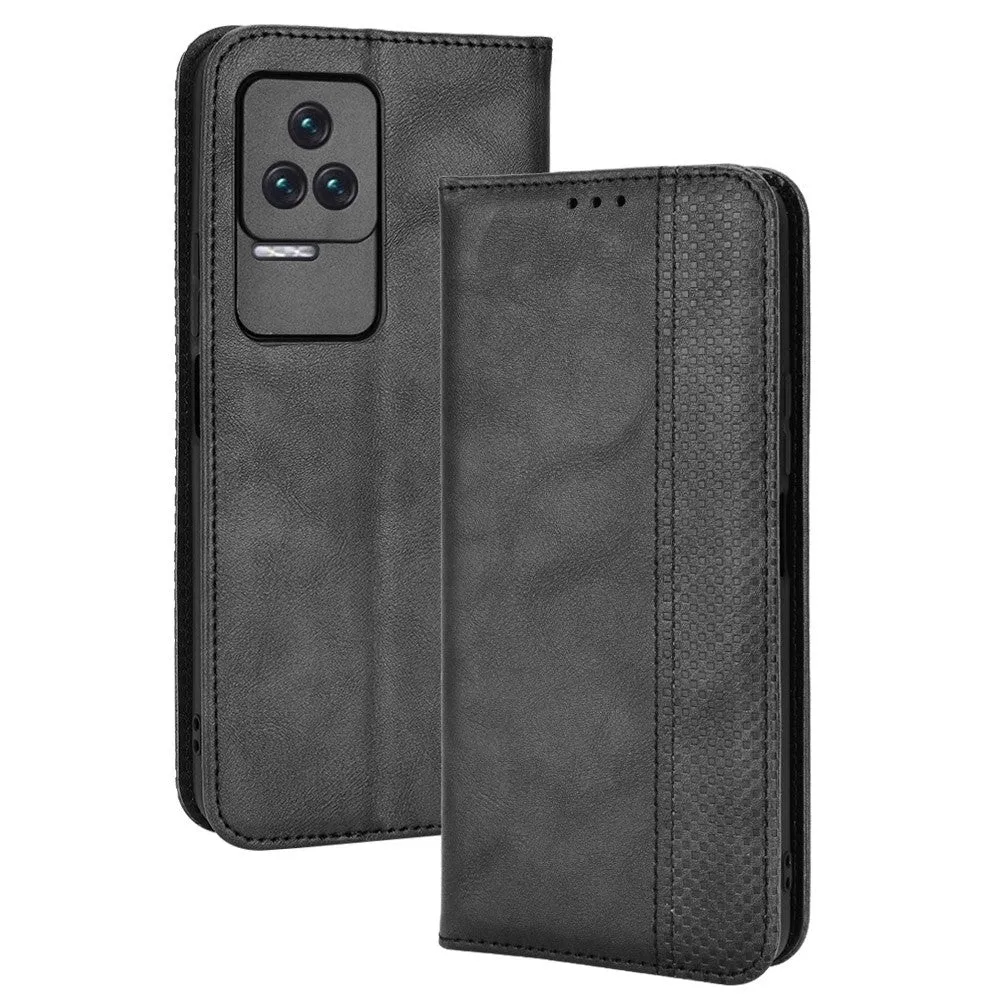 Bofink Vintage Xiaomi Redmi K50 / K50 Pro leather case - Black