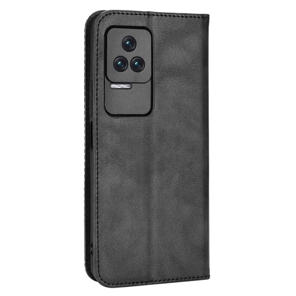 Bofink Vintage Xiaomi Redmi K50 / K50 Pro leather case - Black