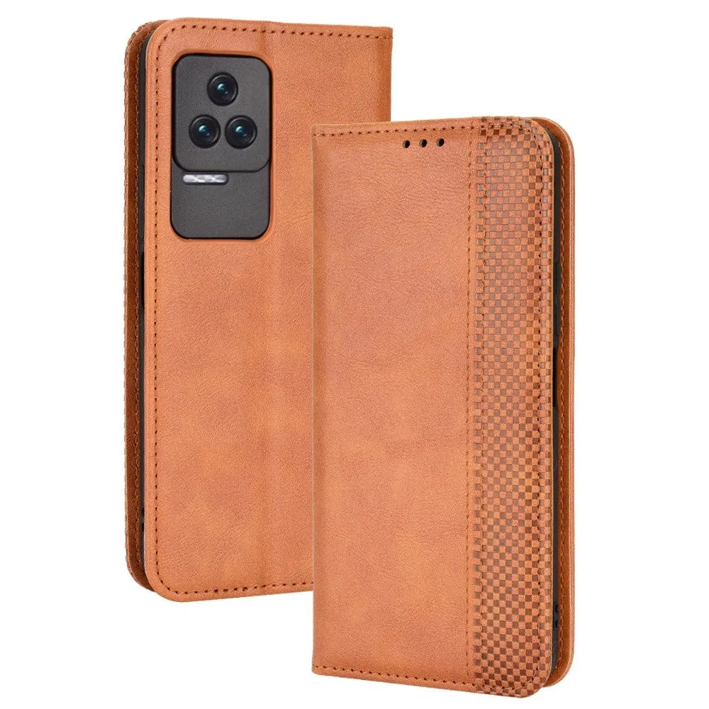 Bofink Vintage Xiaomi Redmi K50 / K50 Pro leather case - Brown