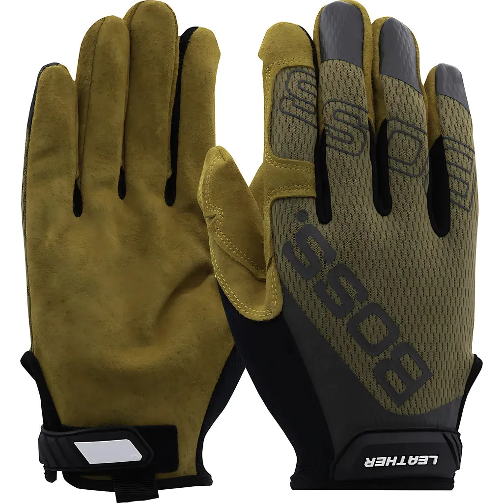 Boss 120-ML1360T/XXL Premium Pigskin Leather Palm with Mesh Fabric Back