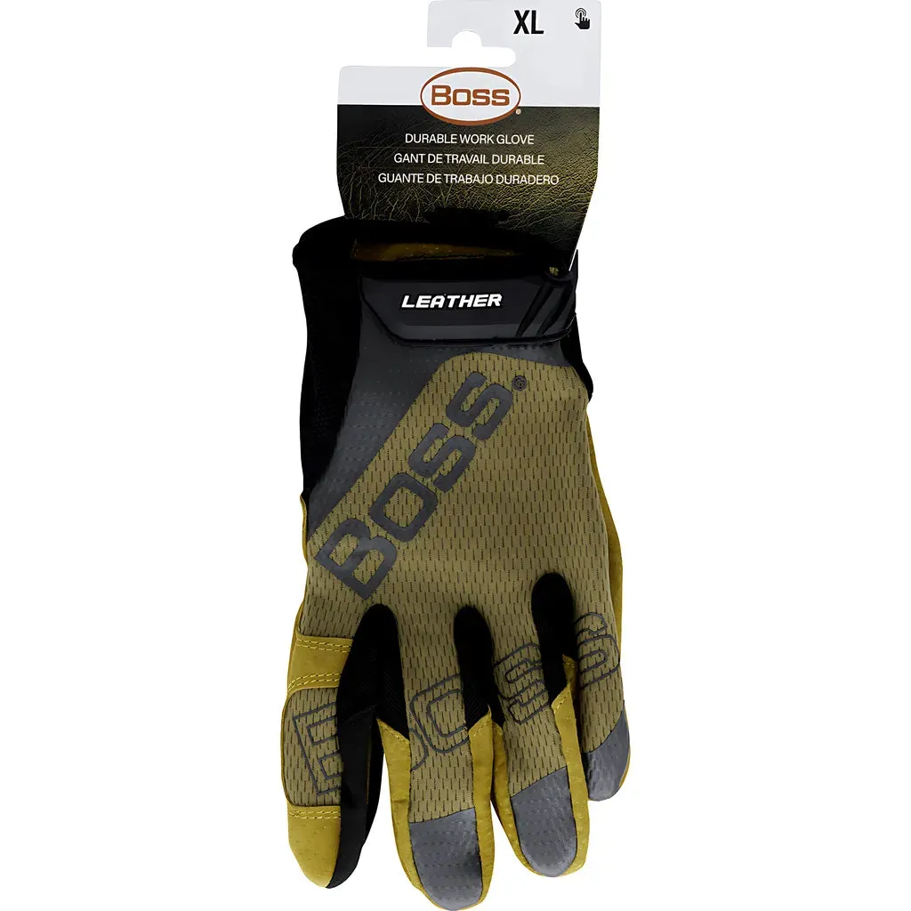 Boss 120-ML1360T/XXL Premium Pigskin Leather Palm with Mesh Fabric Back