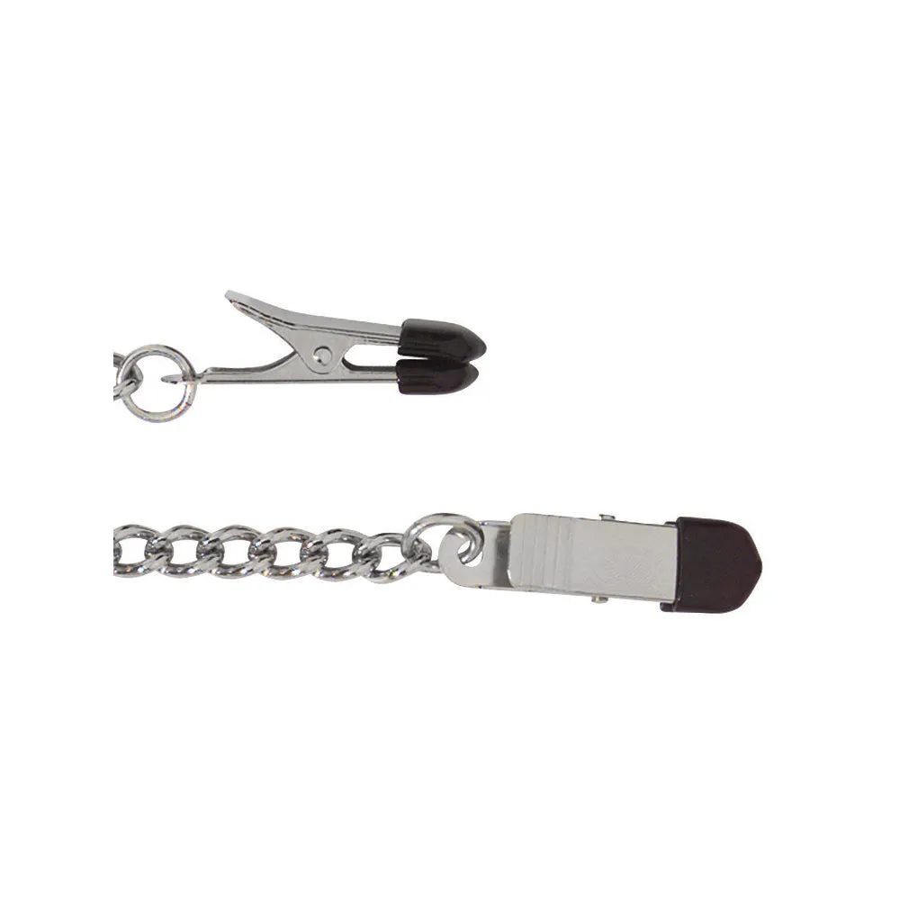 Broad Tip Clamps with Link Chain - Non-Adjustable