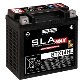 BTX14HL SLA MAX BS battery 12V14AH  Gel Battery for Harley Davidson (YTX14HL-BS)