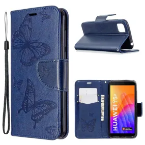 Butterfly Huawei Y5p / Honor 9S flip case - Blue