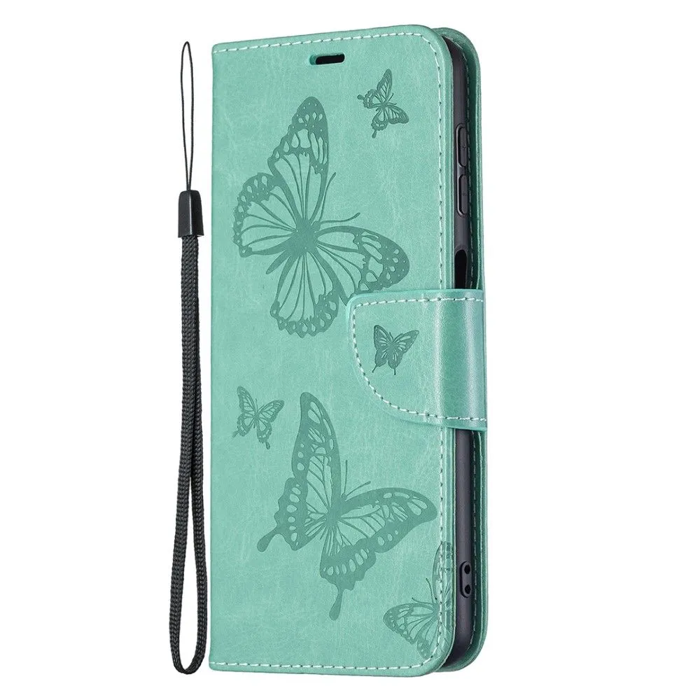 Butterfly Samsung Galaxy A22 4G flip case - Green