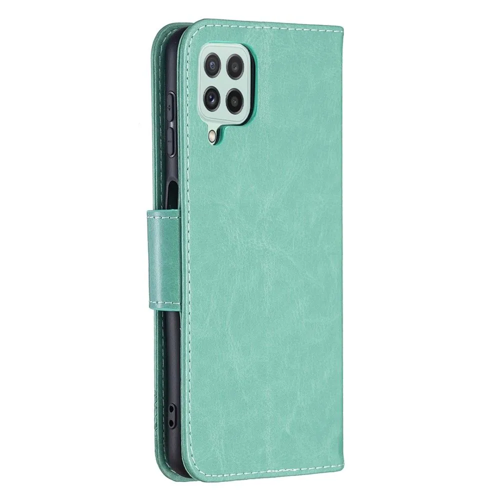 Butterfly Samsung Galaxy A22 4G flip case - Green