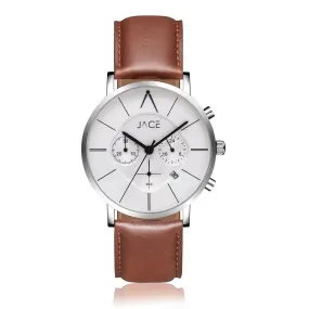 “CAGAYAN” MEN`S LEATHER BAND CHRONOGRAPH WATCH