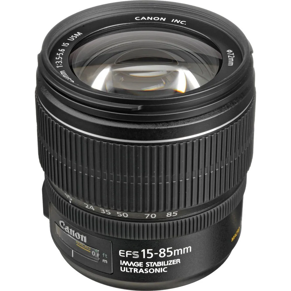 Canon EF-S 15-85mm F/3.5-5.6 is USM Lens for Canon 7D, 7D Mark Ii, 50D, 70D, 77D, 80D, Rebel Xti, Rebel T6I, Rebel T7I  