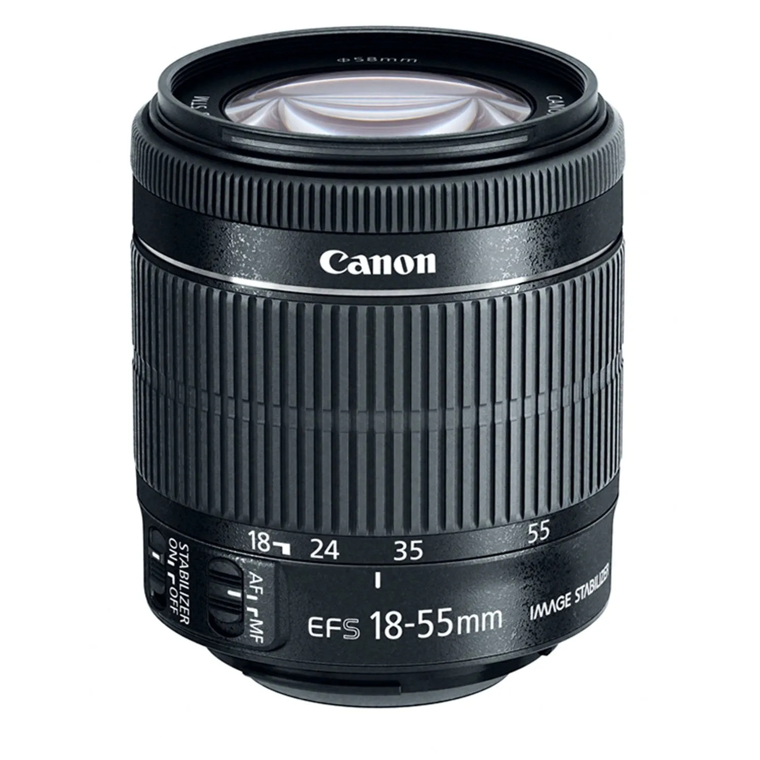 Canon EF-S 18-55mm f/4-5.6 IS STM Lens Black (White Box)