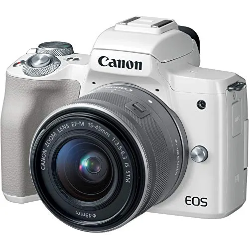 Canon EOS M50 Mirrorless Digital Vlogging Camera (White)