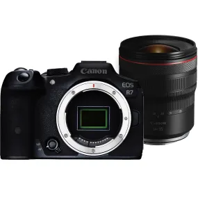 Canon EOS R7 32.5MP Mirrorless Camera with Canon RF 14-35mm f/4 L IS USM Lens