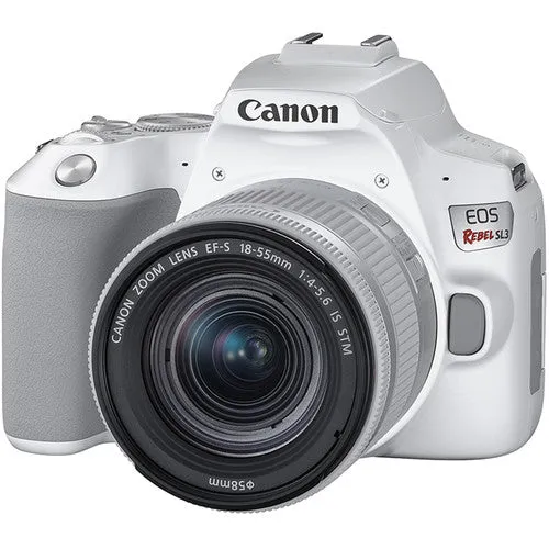 Canon EOS Rebel SL3 DSLR Camera with 18-55mm Lens - White