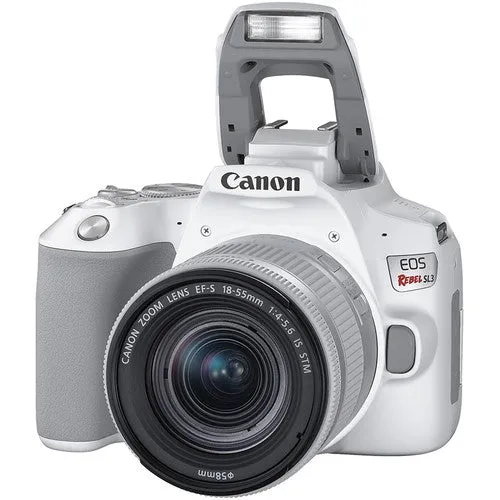 Canon EOS Rebel SL3 DSLR Camera with 18-55mm Lens - White